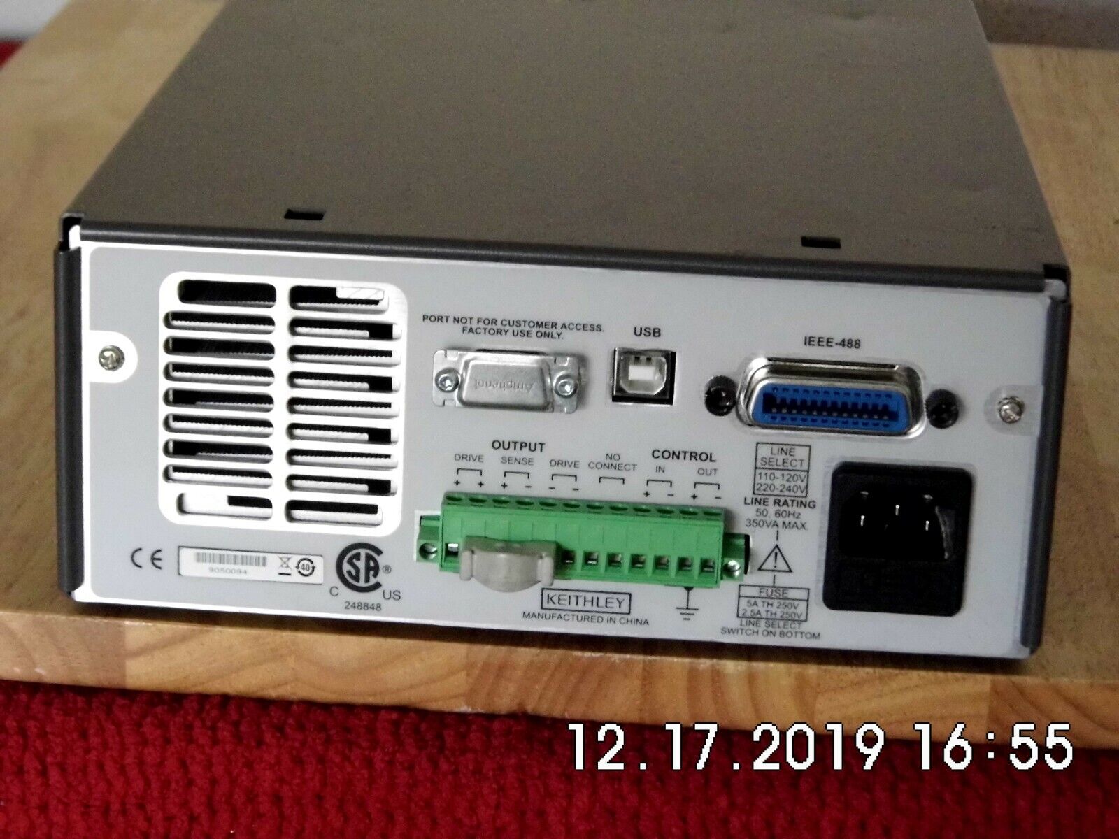 Keithley 2200-20-5 DC Power Supply 20Vdc 5 Amps 100Watts, GPIB & USB Keithley 2200-20-5 DC Power Supply 20Vdc 5 Amps 100Watts, GPIB & USB